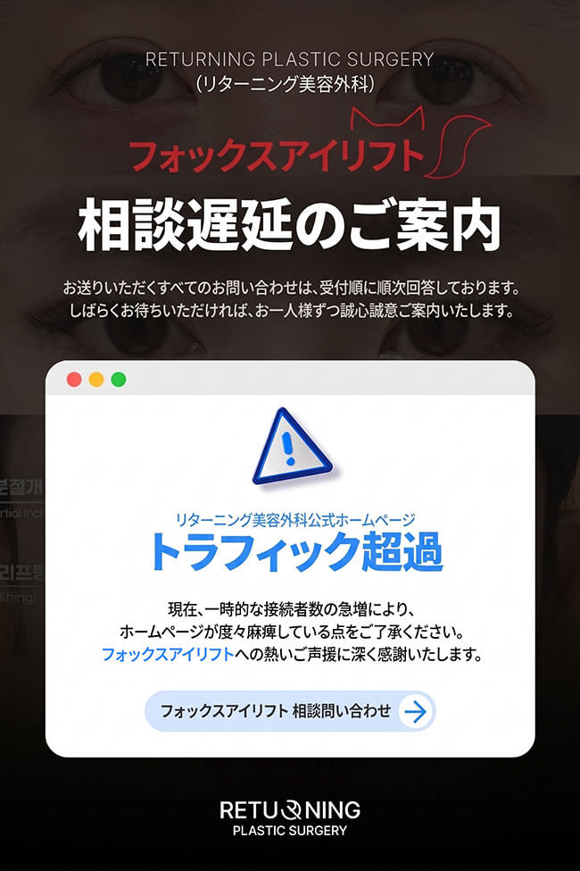 韓国リターニング整形外科ホームページトラフィック